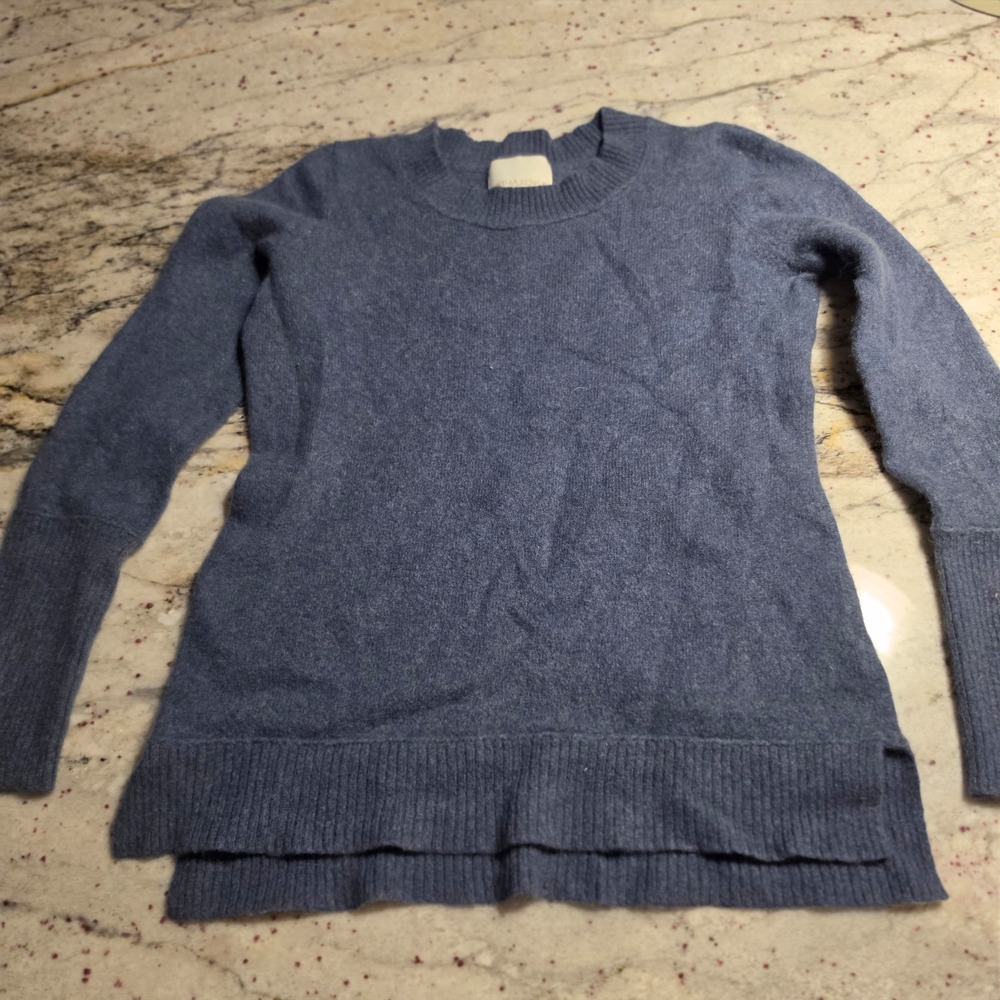 Cynthia Rowley Sweater blue 100% 2ply cashmere womens medium